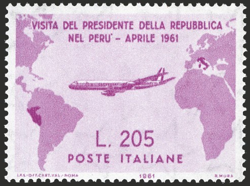 Italia repubblica 1961 gronchi - italia,