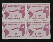 BLOC DE 4 TIMBRES GRONCHI ROSA