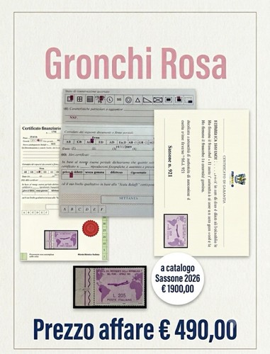 Gronchi rosa 205 lire - gronchi, 1961