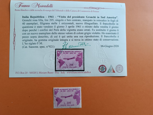 Repubblica 1961 gronchi - repubblica,