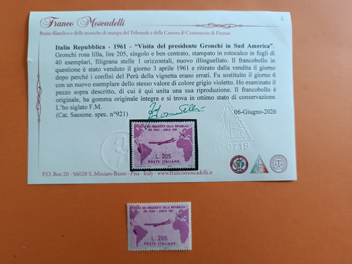 Repubblica 1961 gronchi rosa - 1961,